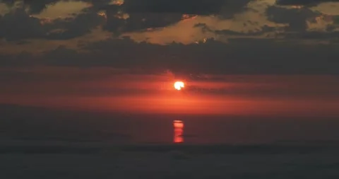 Time Lapse Footage of Sunset and Light Rays Stock Footage 331990656