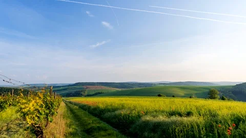Time-lapse footage of sunset over beautiful rural countryside. Stock Footage 89999828