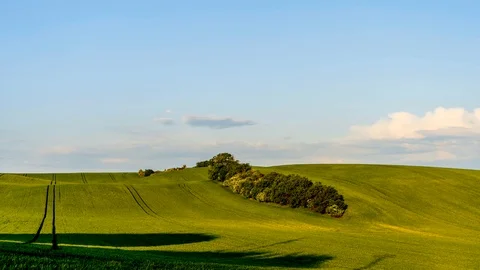 Time-lapse footage of sunset over beautiful rural countryside. Stock Footage 90334867