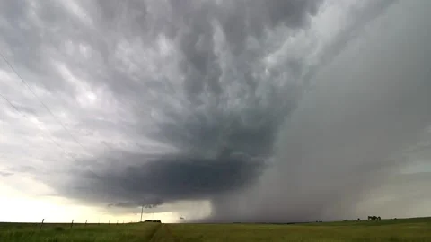 Time Lapse Footage of a supercell thunderstorm 스톡 동영상 132843823