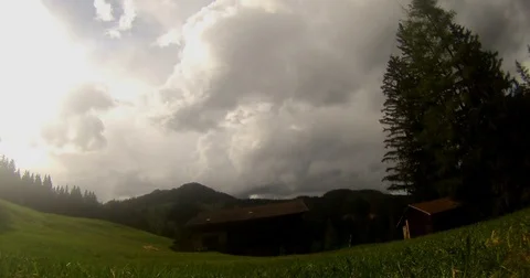 Time lapse footage on the theme of mountains and nature filmet in Alta Badia Stock Footage 76081912