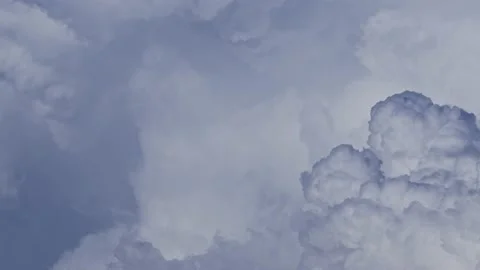 Time lapse footage of thunderstorm clouds building Stock Footage 162007196