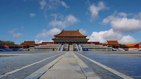 Time-lapse of Forbidden City, Beijing Stock Footage 332728080