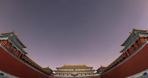 Time lapse - The forbidden city Video stock 125413108