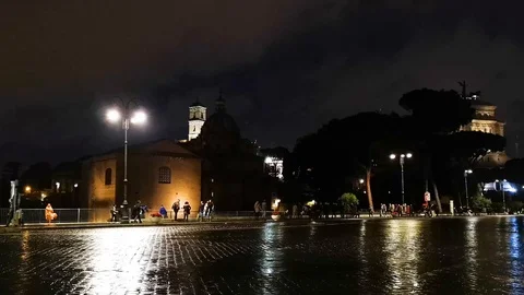 Time Lapse in Fori Imperiali, Rome Stock Footage 99198331
