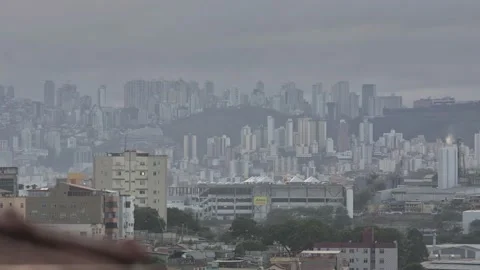 Time lapse form Belo Horizonte city, Brazil, during sunrise  Stock Footage 163669017