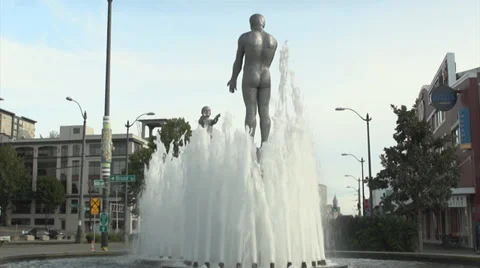 Time Lapse Fountain 2 Stockbeeldmateriaal 34633764