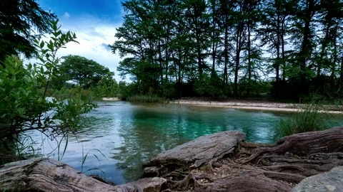 Time lapse of the Frio River Video stock 77422237