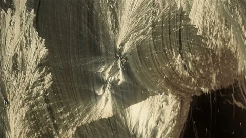 Time lapse of frost forming on a window filmed with a macro lens in HD. Stock Footage 104558590