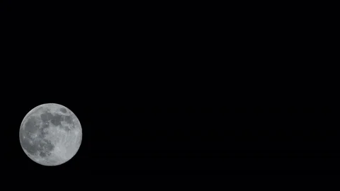 Time lapse of Full Moon on a clear night shot from high altitude Video stock 75646795
