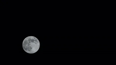 Time lapse of Full Moon on a clear night shot from high altitude Vídeo Stock 75646979