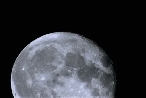 Time-lapse full moon, close view Stock Footage 86918037