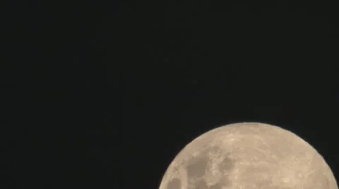 Time lapse  of a full moon Stock Footage 11162393