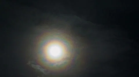 Time lapse the full moon moving in dark sky Stock Footage 28761443