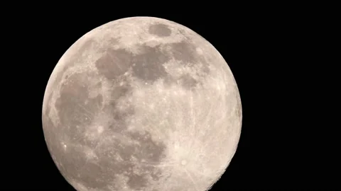 Time Lapse of A Full Moon Moving Stock Footage 165173961