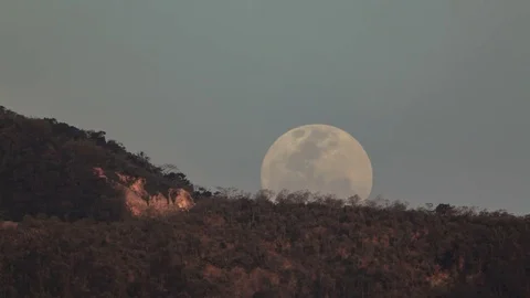 Time-lapse Full Moon At Rio de Janeiro Stock Footage 81905826