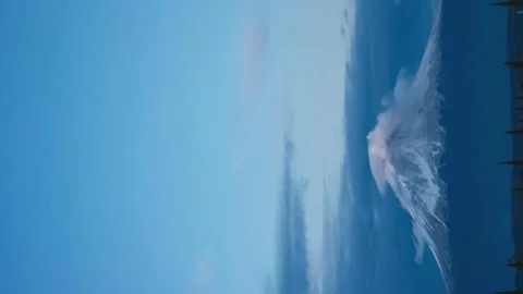 Time lapse of fumarolef coming out of the volcano Popocatepetl crater Stock Footage 229015649