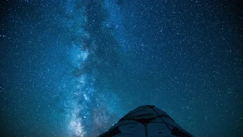 Time lapse of galaxy at night Stock Footage 130307282