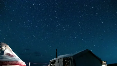 Time lapse of galaxy at night Stock Footage 130307567