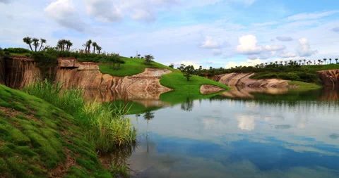 Time lapse of Gaoyi Ridge Danxia landform Stock-Footage 295580135