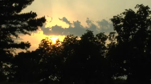 Time-lapse of Georgia Sunset Video stock 40057570