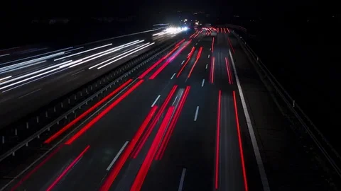 Time lapse of German highway Видео 84523377