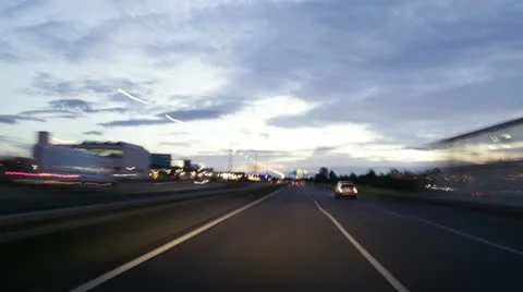 Time lapse german motorway Stock Footage 11528126