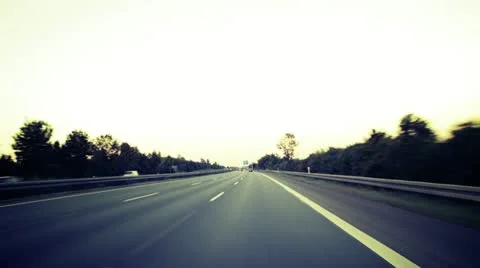 Time lapse german motorway Stock Footage 11620206