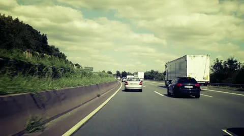 Time lapse of german motorways A66 and A3 Видео 11616723
