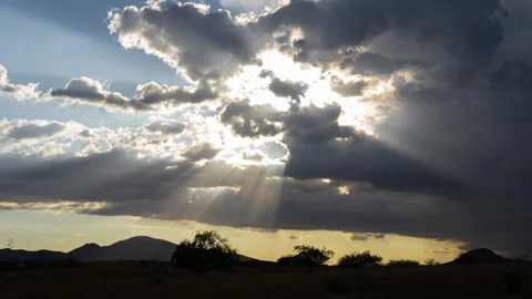 Time lapse of glorious sun rays on a summer afternoon Stock Footage 247143250