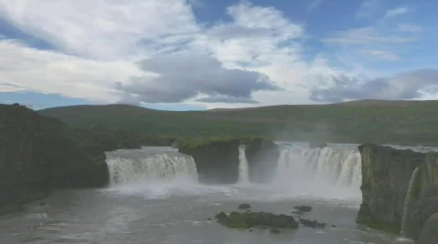 Time lapse Godafoss Stock Footage 791308