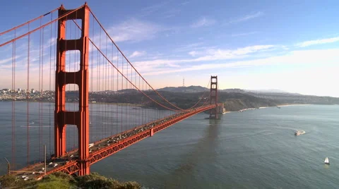Time Lapse of the Golden Gate Bridge San Francisco Stock Footage
