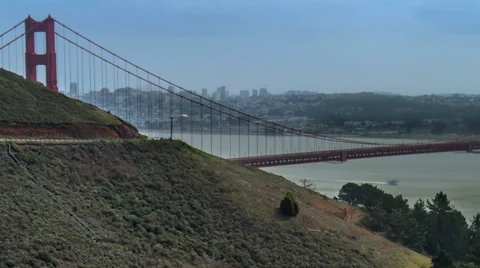 Time lapse of the Golden Gate bridge in San Francisco Stock Footage 39594071