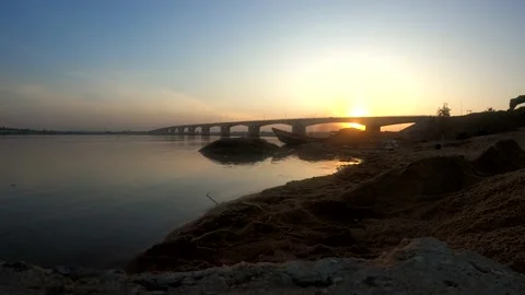 Time Lapse of Golden Sunset 스톡 동영상 221366402