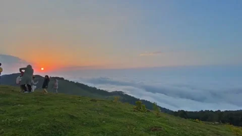 Time lapse Gomis Mta, clouds over the mountains Stock Footage 151142927