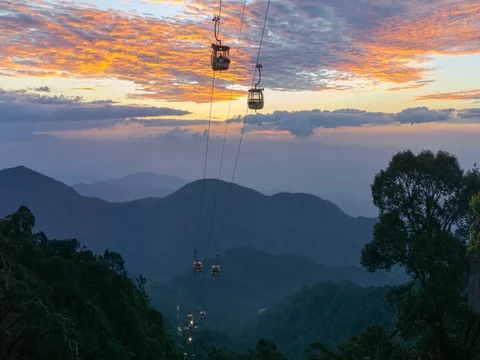 Time Lapse: Gongola in Sunset Video stock 72355752