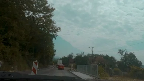 Time lapse gopro hero 4 car ride through zlatibor, serbia 库存影片 135854409