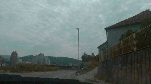 Time lapse gopro hero 4 car ride through zlatibor, serbia Stock Footage 135854818