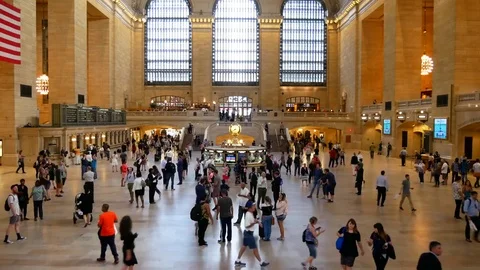 Time-lapse of the Grand Central Terminal Stock Footage 83023883