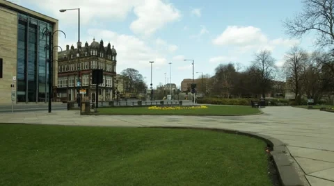 Time lapse grass in an empty city 스톡 동영상 41234677