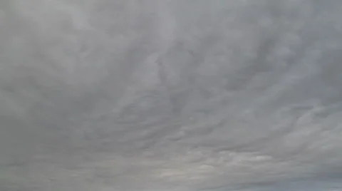 Time Lapse of Gray Cloud Deck on a Gloomy Day Stock Footage 54731547