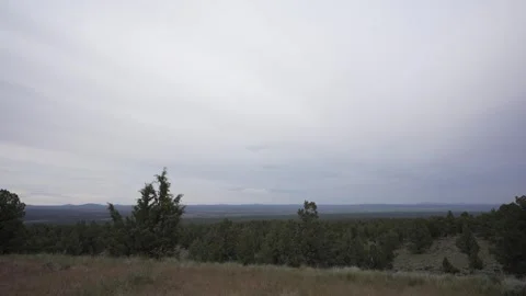 Time lapse of gray clouds over the high desert plateau in Oregon Stock Footage 346794580