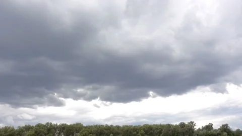 Time lapse gray clouds in the sky Stock Footage 135317024