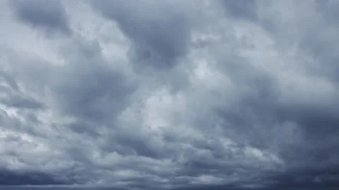 Time lapse of gray rainy clouds Stock Footage 160824373