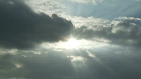 Time Lapse  of Gray Storm Clouds Stock Footage 627957