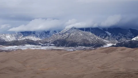 Time Lapse of Great Sand Dunes National Park Stock Footage 125201057