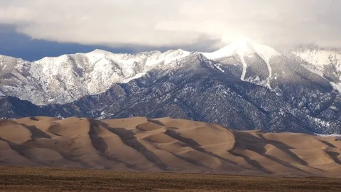 Time Lapse of Great Sand Dunes National Park Stock Footage 125201407
