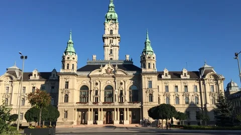 Time Lapse in Győr, Hungary Stock Footage 133535642