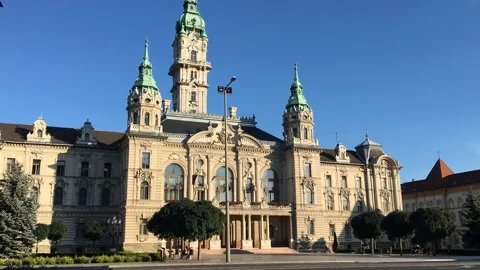 Time Lapse in Győr, Hungary Stock Footage 133535657