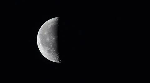 Time lapse of Half Moon Stock Footage 43907188
